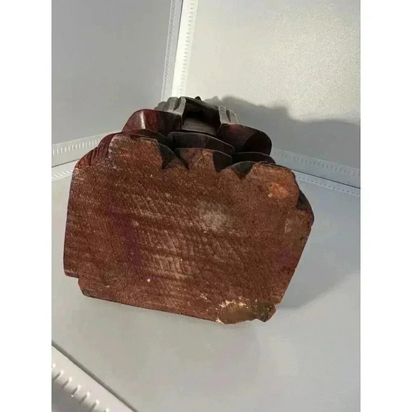 Old Chinese Boxwood Hand Carved Shou Hsing God Of Longevity Statue - Picture 5 of 6